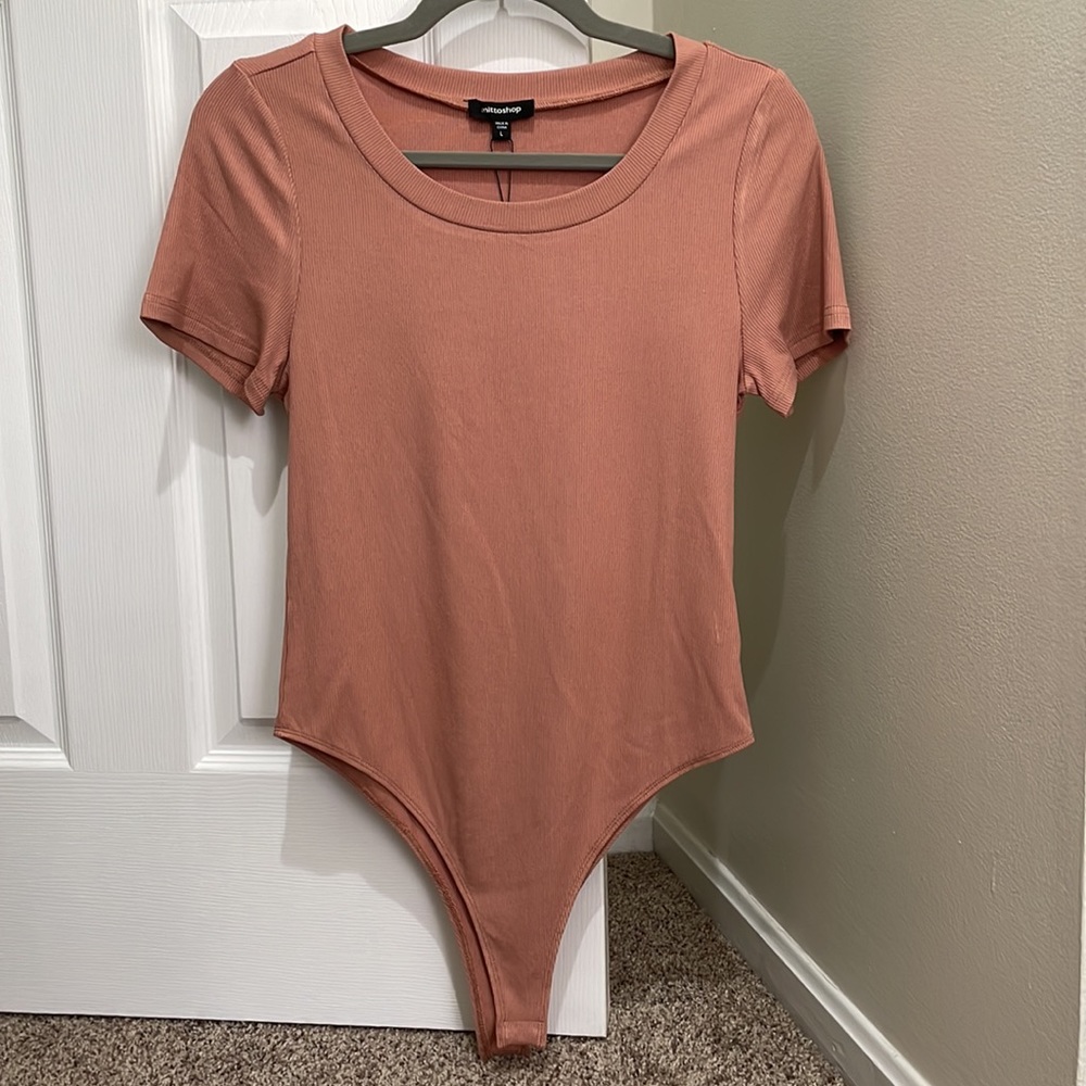 NWT Coral Ribbed Bodysuit